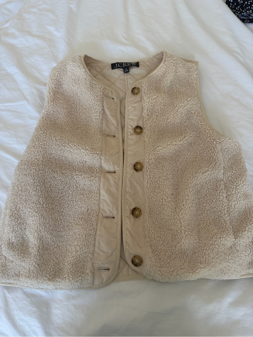 J. Crew Women's Cream Sherpa - Reversible
